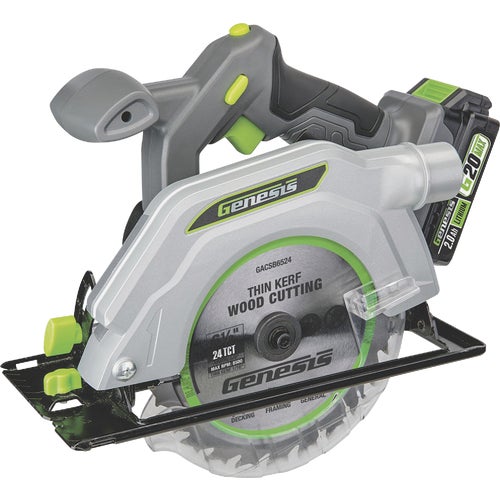 GLCS2065B Genesis 20V Lithium-Ion Cordless Circular Saw Kit