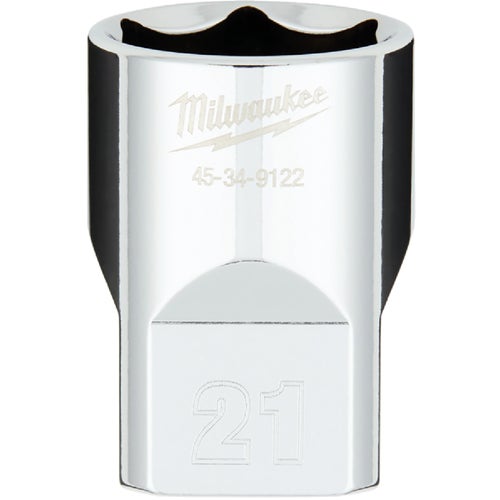 45-34-9122 Milwaukee 1/2 In. Drive Socket w/FOUR FLAT Sides