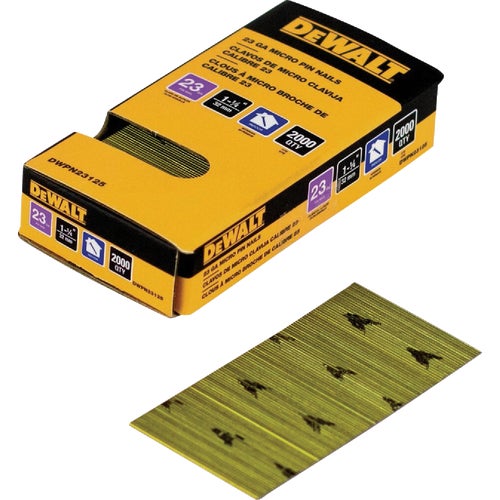 DWPN23125 DEWALT 23-Gauge Collated Pin Nails