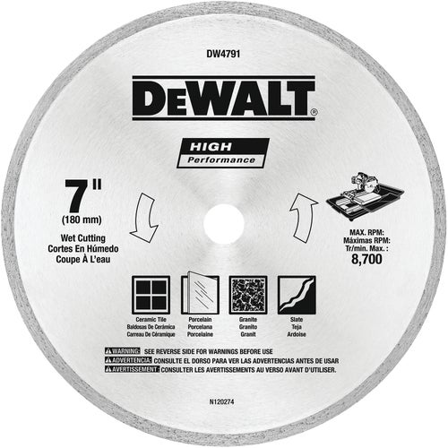 DW4791 DeWalt HP Tile Diamond Blade