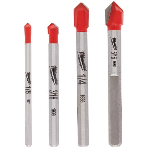 48-20-8988 Milwaukee 4 Pc. Glass & Tile Bit Set