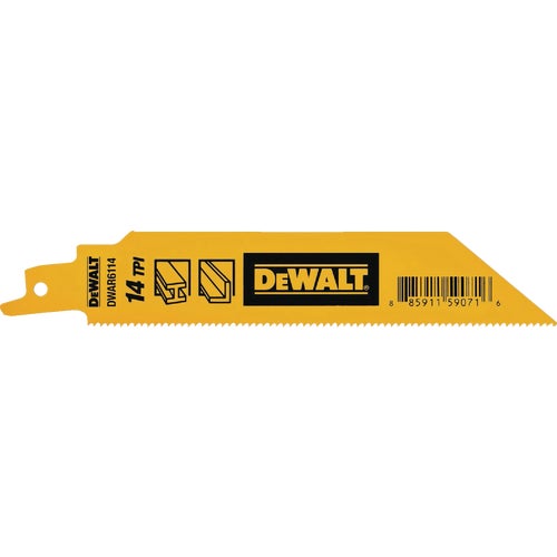 DWAR6114 DEWALT Bi-Metal Reciprocating Saw Blade