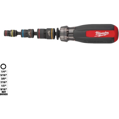 48-22-2921 Milwaukee Multi-Nut Driver with SHOCKWAVE Impact Duty Magnetic Nut Drivers