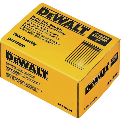 DCS16200 DEWALT Galvanized Straight Finish Nails