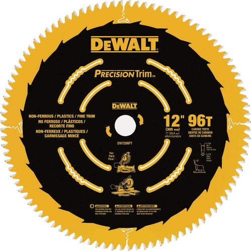 DWA112100 DEWALT Precision Trim Circular Saw Blade