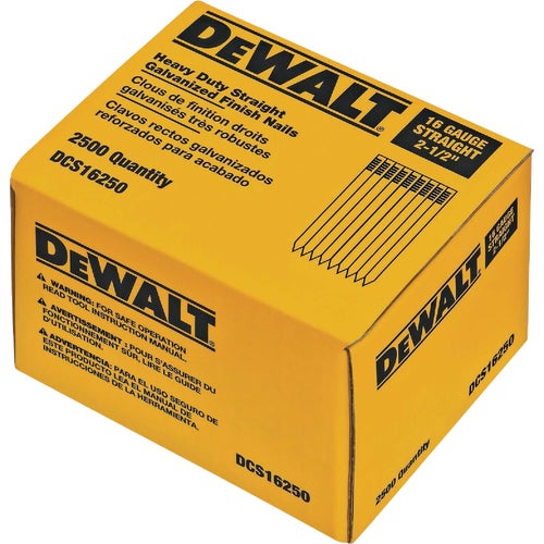 DCS16250 DEWALT Galvanized Straight Finish Nails