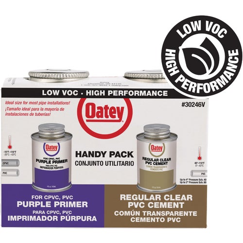 30246V Oatey Low Voc Primer & Cement PVC Cement Kit