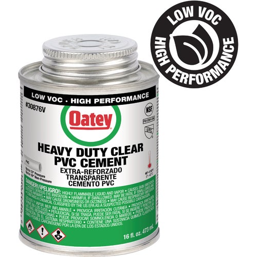 30876V Oatey Low Voc Heavy Bodied Heavy-Duty Clear PVC Cement