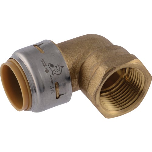 UR314A SharkBite Push-to-Connect Brass Elbow (Push x FIP)