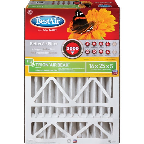 AB1625-11R BestAir Trion Air Bear MERV 11 Furnace Filter