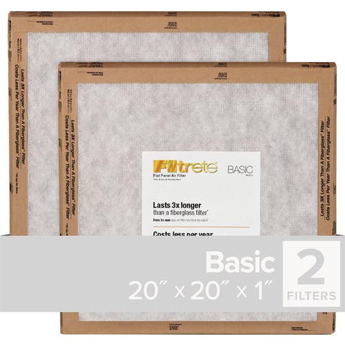 FPL02-2PK-24 Filtrete Residential MPR Flat Panel Furnace Filter