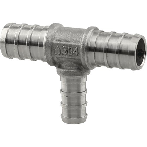 PE-PS-T050503 PLUMBEEZE Stainless Steel PEX Tee