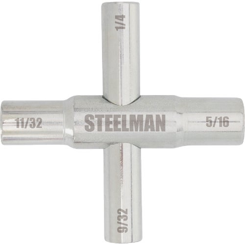 61383 Steelman 4-Way Sillcock Key