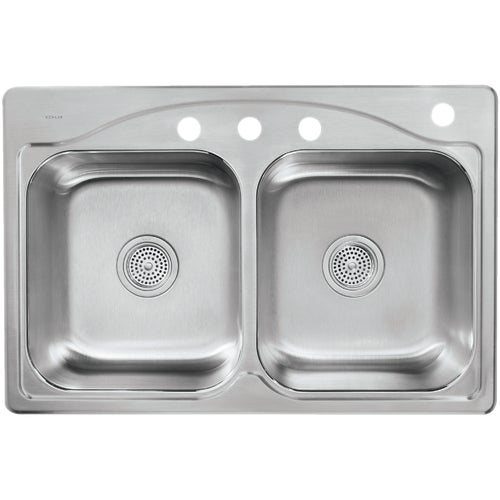 R3145-4-NA Kohler Cadence Double Bowl Kitchen Sink