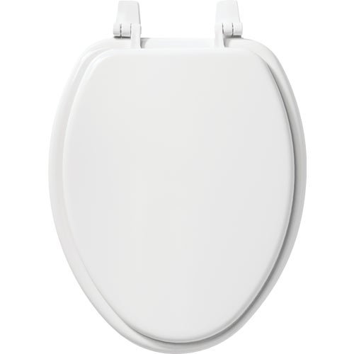 166TT000 Mayfair by Bemis White Enameled Wood Toilet Seat