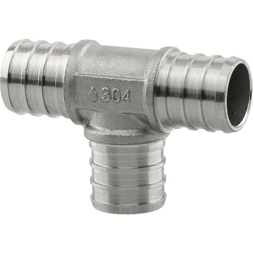 PE-PS-T07 PLUMBEEZE Stainless Steel PEX Tee