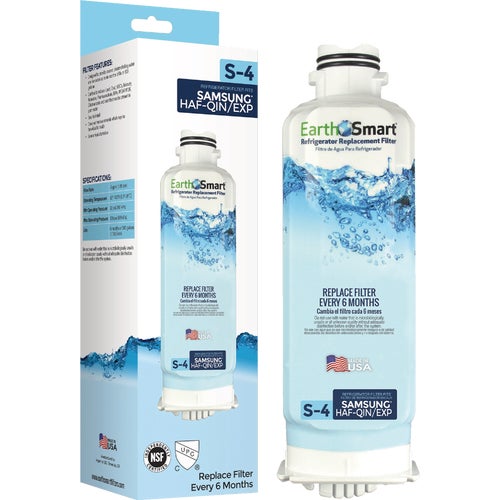 102647 EarthSmart S-4 Icemaker & Refrigerator Water Filter Cartridge