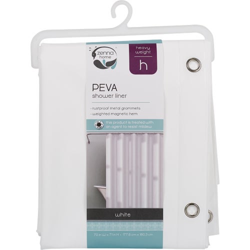 LPRHWWL Zenith Zenna Home Heavyweight PEVA Shower Curtain Liner