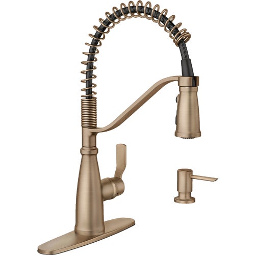 87886BZG Moen Nolia Single Handle Pull-Down Kitchen Faucet