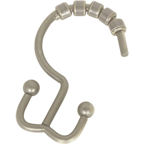 96BN Zenith Double Roller Shower Curtain Hook