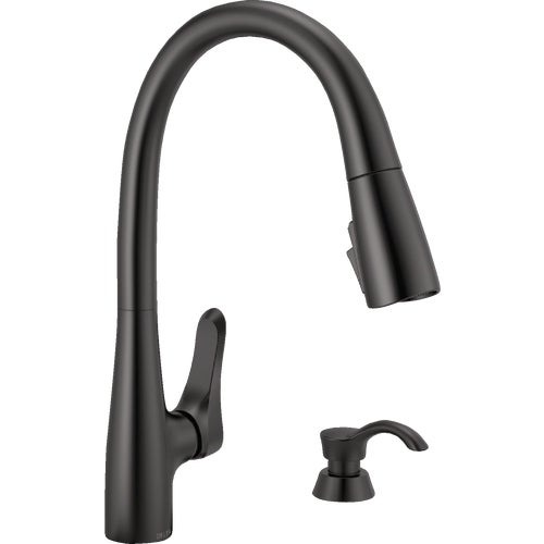 19756Z-BLSD-DST Delta Dunsley Single Handle Pull-Down Kitchen Faucet