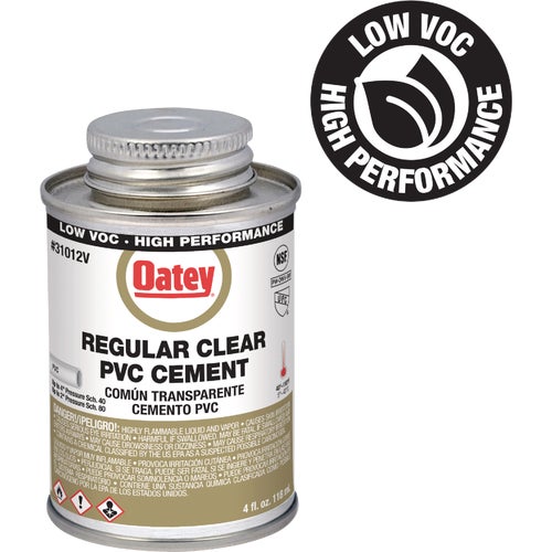 31012V Oatey Low Voc Regular Bodied Clear PVC Cement