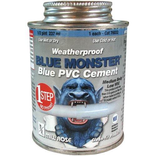 76032 BLUE MONSTER Weatherproof 1-Step PVC Cement