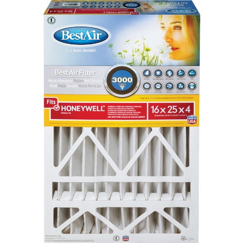 HW1625-13R BestAir Honeywell MERV 13 Furnace Filter