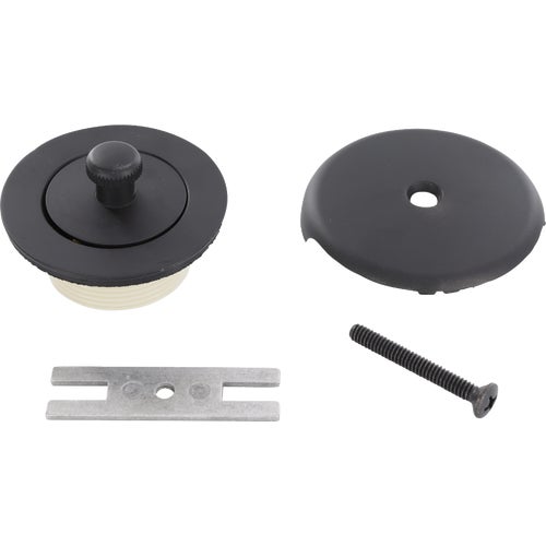 9D00012102 Danco Universal Matte Black Lift N Turn Tub Drain Trim Kit with Overflow