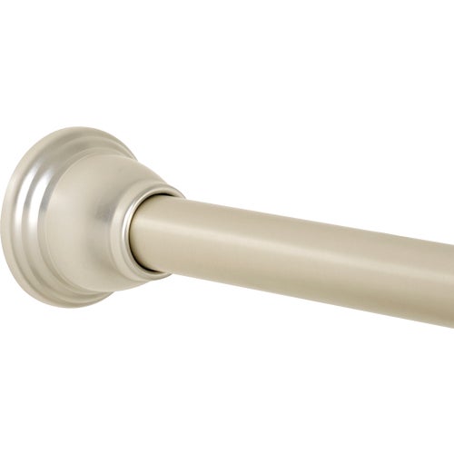 661ALBN Zenna Home 44 In. to 72 In. Adjustable Straight Shower Rod