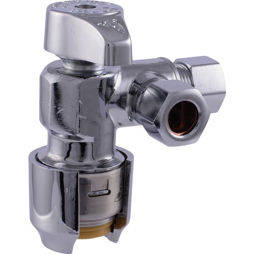 UR25558 SharkBite Push-To-Connect Dual Stop Quarter Turn Angle Valve