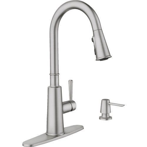 87163SRS Moen Fenn Single Handle Pull-Down Kitchen Faucet