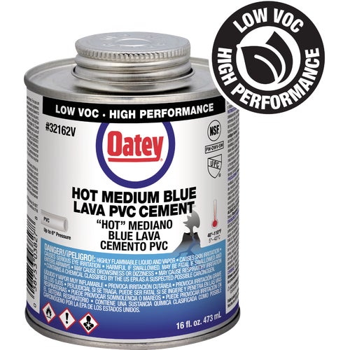 32162V Oatey Low Voc Medium Bodied Blue Lava PVC Cement