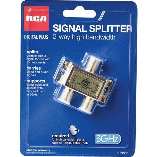 DH24SPE RCA Digital Plus 2-Way Coaxial Splitter