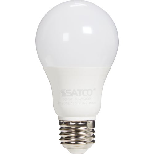 S11421 Satco Nuvo A19 Medium Dusk To Dawn LED Light Bulb a-line bulb led light