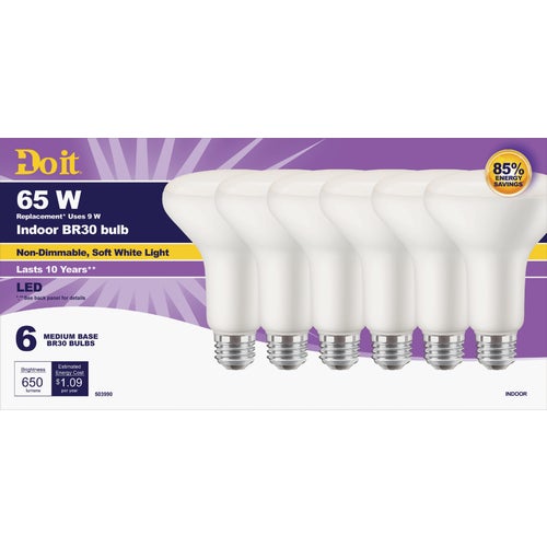 362103 Do it BR30 Medium LED Floodlight Light Bulb