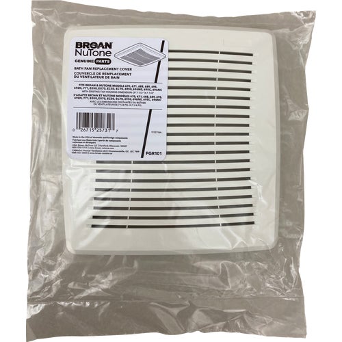 FGR101 Broan Economy Exhaust Fan Grille