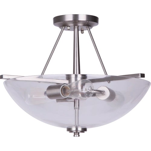 ISF256A03BN-C Home Impressions 15 In. Semi-Flush Mount Ceiling Light Fixture