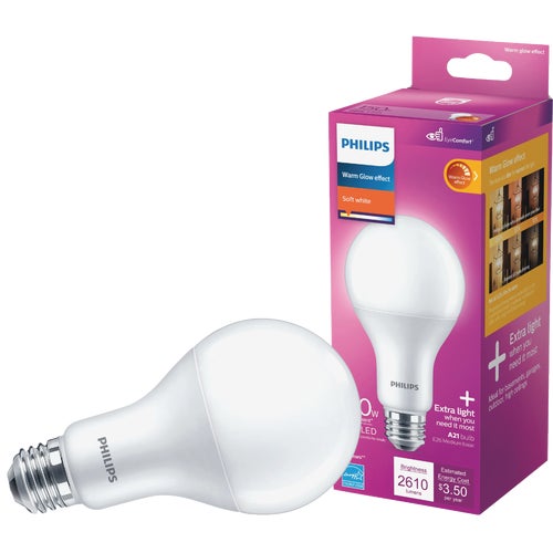 571497 Philips Warm Glow A21 LED Light Bulb