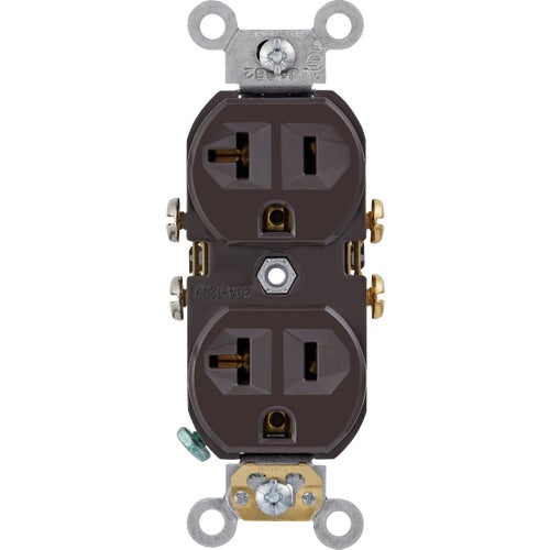 R50-CBR20-000 Leviton 20A Commercial Duplex Outlet