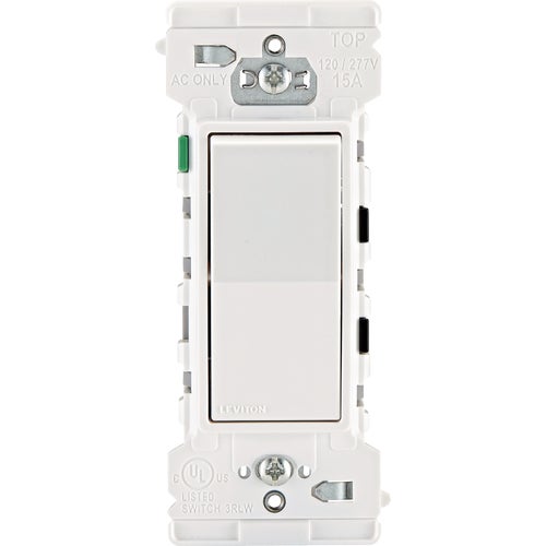 B02-E5601-0SW Leviton Decora Edge Single Pole Switch