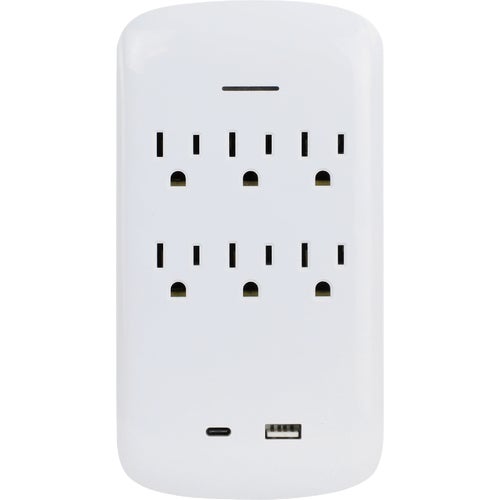 PBSU072 Prime 6-Outlet Tap & USB Charger