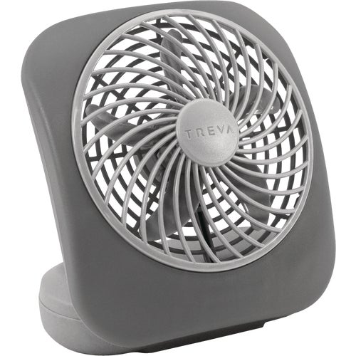 FD05004 GRY Treva 5 In. Battery Operated Table Fan