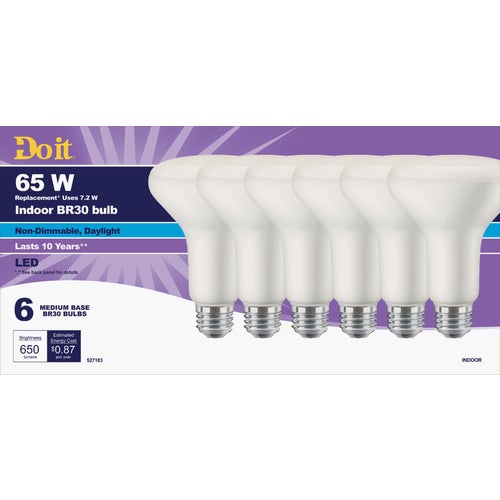 362244 Do it BR30 Medium LED Floodlight Light Bulb, Title 20