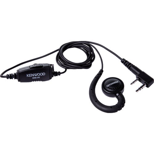 KHS-31C Kenwood C-Ring 2-Way Radio Headset with Clip-On Microphone