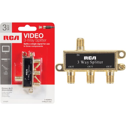 VH48R RCA 3-Way Coaxial Splitter