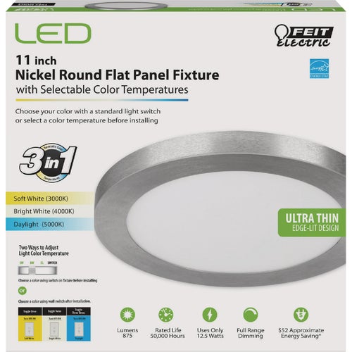 FP11/4WY/NK Feit Electric Edge-Lit 4-Way LED Flush Mount Ceiling Light Fixture