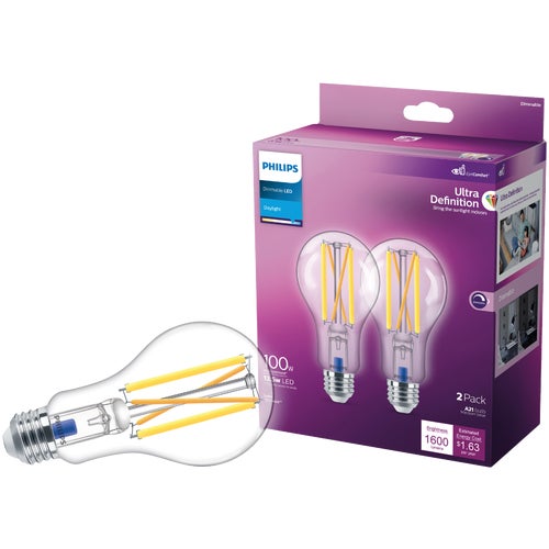 573675 Philips Ultra Definition Dimmable LED A21 Light Bulb