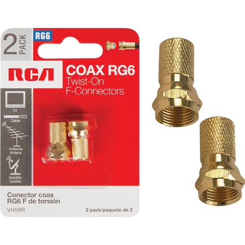 VH59R RCA RG Twist-On Coaxial F-Connector