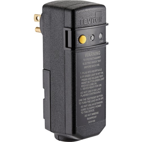 R51-GSRA1-THD Leviton Right Angle Plug-In GFCI Outlet